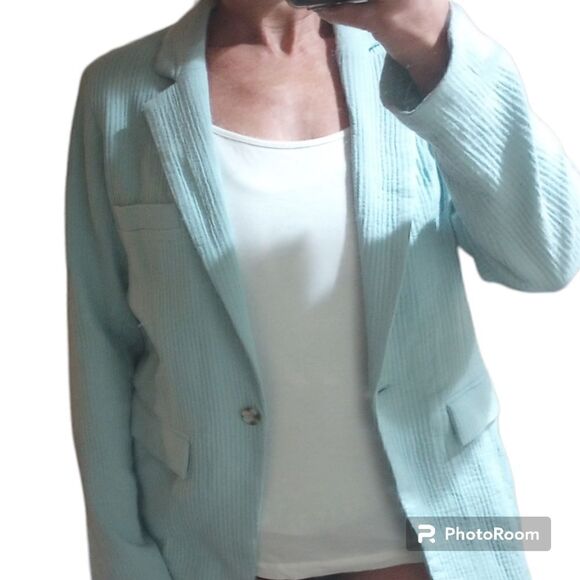 Wild Fable baby blue single breasted blazer - Picture 1 of 11